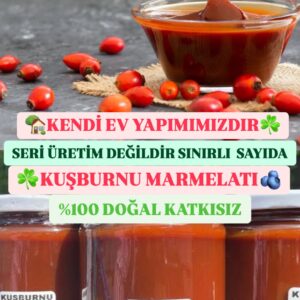 2733d2b3-c11b-4ebb-820d-afbe5d19aaeb Doğal Kuşburnu Marmelatı 1 KG'lik Kavanoz